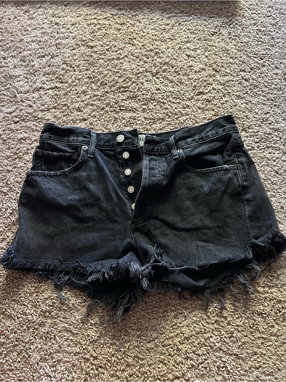 Black Agolde Jean shorts